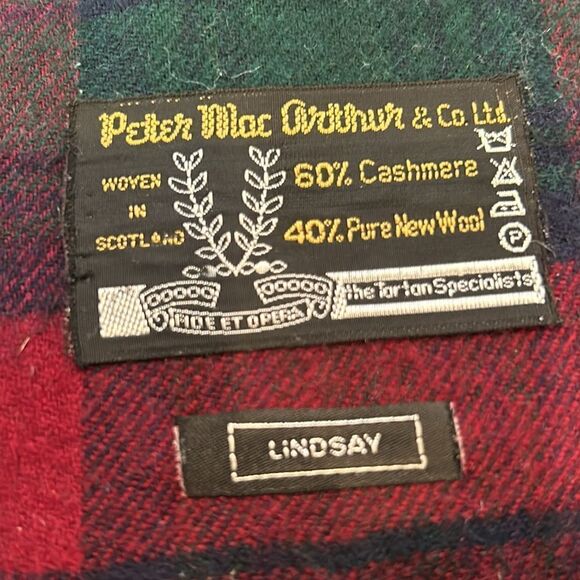 Peter Mac Arthur and Company, cashmere wool scarf lindsay print - Picture 4 of 5